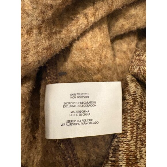 Eddie Bauer Mens Brown Quarter-Zip‎ Pullover Sweater Size XL 100% Polyester - Picture 6 of 6